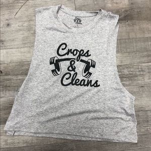 Crops and clean crop top
